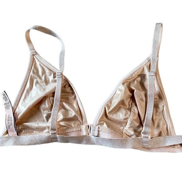 Victoria Secret Sexy Triangle Sequins Bralette Size Large - Picture 3 of 6